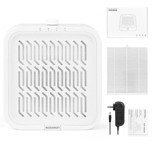 LIONVISON Nail Dust Collector for Salons: Vacuum Fan Dust Suction Machine for Beginners DIY - Manicure Pedicure Tool with Reusable Filter for Home