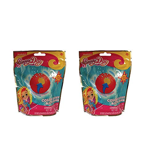 Frozen, Kids Bath Fizzer, Set of 2 Vibrant Colors Berry Scented