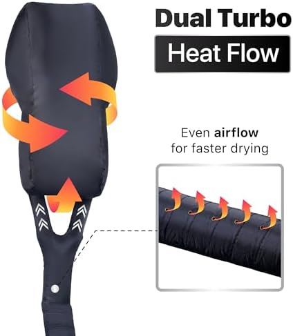 Hooded Hair Dryer with Dual Turbo Airflow & Soft Headband – Speeds Up Drying for Curly Hair, Reduces Heat on Ears & Neck – Large Hair Dryer Bonnet for Deep Conditioning at Home, Portable Use