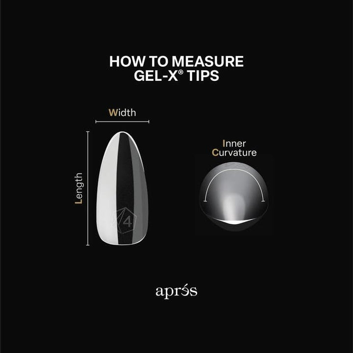 Apres Gel-X Sculpted Box of Nail Tips, 14 Sizes 00-9, Soft Gel Tip Box (210pcs) (Sculpted Square Extra Long, 210)