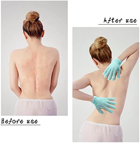 BTYMS 96 Pcs Shower Exfoliating Gloves Hand Exfoliating Glove Body Scrubber Loofah Washing Gloves for Shower, Spa, Massage and Body Scrubs, Dead Skin Cell Remover