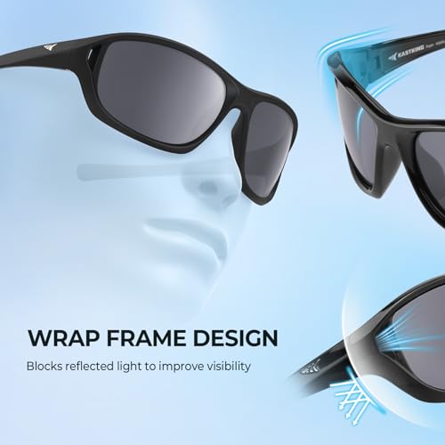 KastKing Dugan Polarized Sport Sunglasses for Men and Women, Ideal for Driving Fishing Cycling Running, UV Protection