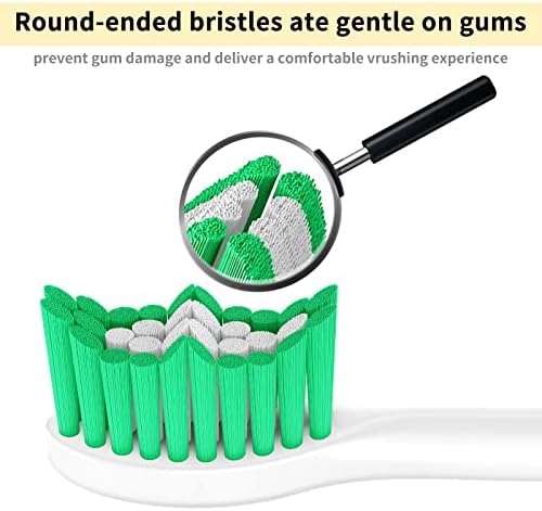 Aoremon Replacement Toothbrush Heads for Philips Sonicare E-Series Essence HX7022/66 and other Screw-on Electric Toothbrush Model, 6 Pack