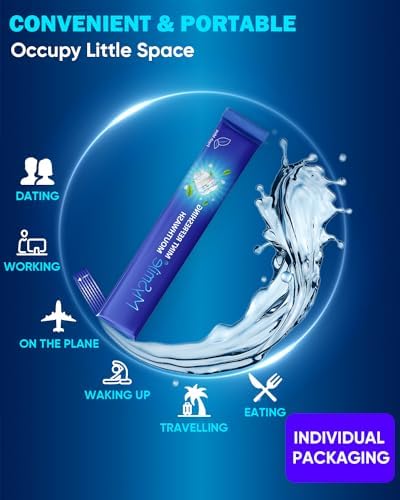 MySmile Mouthwash Alcohol Free, Mouth Wash for Adults, Travel Mouthwash, Oral Rinse Helps Kill 99% of Bad Breath Germs, Prevents Cavities, Fluoride Free, Fresh Mint, 30 Uses