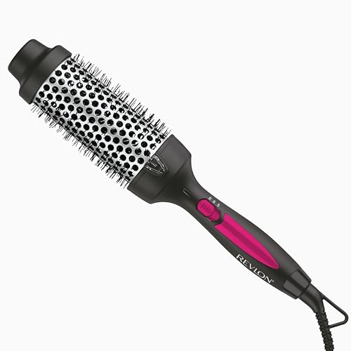 REVLON Perfect Match Hot Styler - Heated Blowout Brush to Style and Extend Blowouts, Hot Brush for Curls, Body, and Volume, Reduces Frizz and Boosts Shine