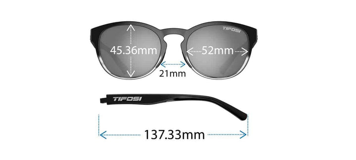 Tifosi Svago Sunglasses (Crystal Peach Blush, Smoke Gradient)