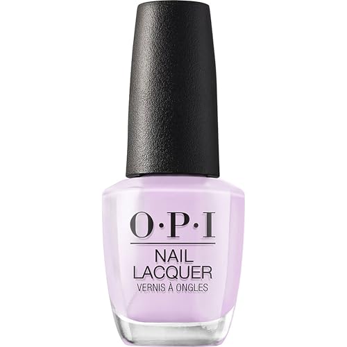 OPI Nail Lacquer Nail Polish | Opaque Light Purple Crème Chip Resistant Nail Polish | Vegan, Fast Drying, Streak Free