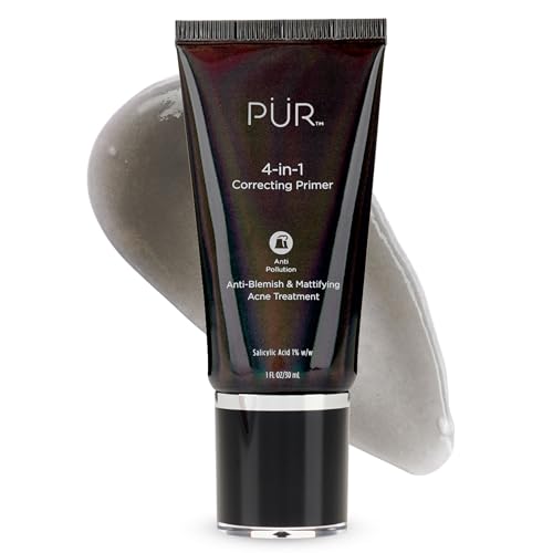PUR Beauty 4-in-1 Correcting Primer, Anti-Blemish & Mattifying Treatment - Primer for Face Before Makeup - Primer Face Makeup for Women - Crease-Free & Matte-Finish Make Up Hydrating Primer - 1 Fl Oz