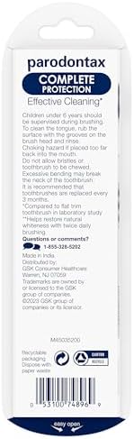 Parodontax Complete Protection Soft Toothbrush for Healthy Gums and Strong Teeth - 2 x 2 Pack