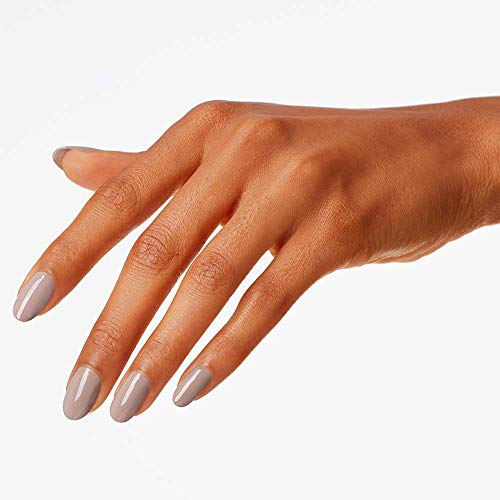 OPI Nail Lacquer Nail Polish | Opaque Light White & Gray Crème Chip Resistant Nail Polish | Vegan, Fast Drying, Streak Free