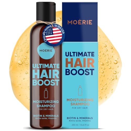 Moerie Ultimate Hair Growth Shampoo – For Longer, Thicker, Fuller Hair - Vegan Friendly Volumizing Hair Products – Paraben & Silicone Free – All Hair Types – Reverse Hair Loss – Moisturizing