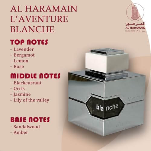 Al Haramain L'aventure Blanche Eau De Parfum Spray Unisex 3.3 Ounce