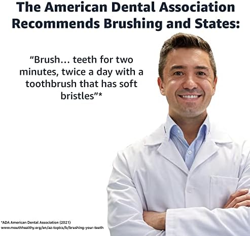 Amazon Basics Braun Electric Toothbrush Replacement Brush Heads, 3 Count, White, Fits Oral-B