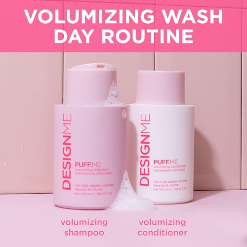 PUFF.ME Volumizing Conditioner by DESIGNME | Hydrating Conditioner with Sunflower Seed Oil for Hair Volume | Detangling Conditioner for Straight & Wavy Hair | Sulfate Free Conditioner