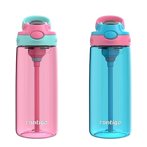 Contigo Kids Water Bottle with Redesigned AUTOSPOUT Straw, 20oz., Juniper & Matcha