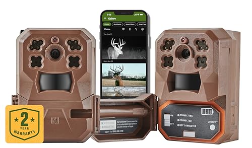 Moultrie Edge Cellular Trail Camera -Auto Connect - Nationwide Coverage - 720p Video with Audio - Built in Memory - Cloud Storage - 80 ft Low Glow IR LED Flash
