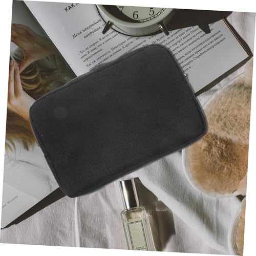 PLAFOPE Portable Electronic Organizer Bag for Travel with Splashproof Cloth Versatile Storage for Toiletries Cosmetics Data Cables Compact Lightweight Gadget Pouch for Men and Women