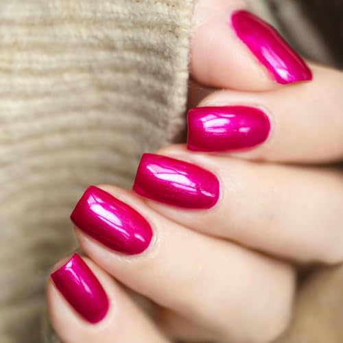 6 Colors Nail Polish, 12ml×6 Quick Dry Nail Lacquer, Super Lustrous Nail Enamel Polish, Shimmer Iridescent Ultrachrome Nail Art Varnish, 0.41 fl oz