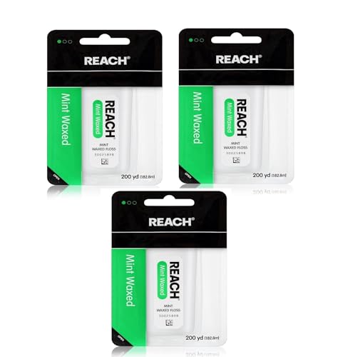 Reach Mint Waxed Floss, 200 Yd (Pack of 3)