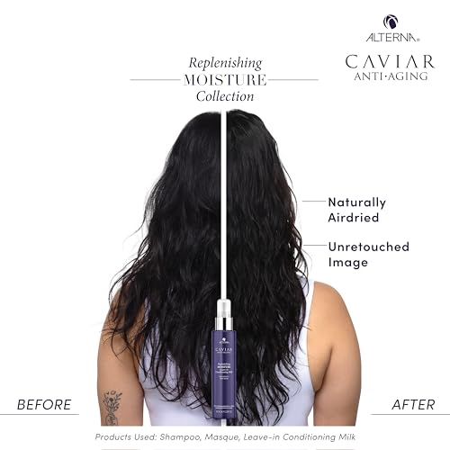 Alterna Haircare CAVIAR Anti-Aging Replenishing Moisture Leave-in Conditioning Milk, 5 Fl Oz | Detangles Dry Hair | Sulfate Free, Paraben Free
