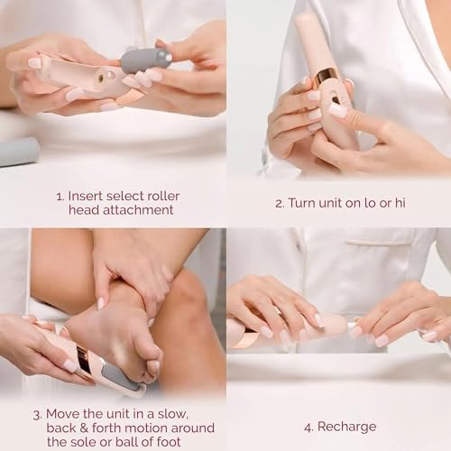 Electric Callus Remover for Feet with Rechargeable Waterproof Professional Pedicure Kit,Foot Care Tools Wet & Dry Foot File for Dead Skin