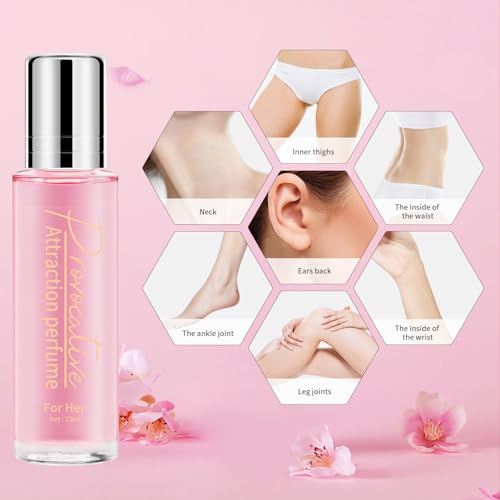 15 mL Pheromones Perfumes for Women, Long-lasting Roll on Pheromone Perfume to Attract Men, Enhance Charm & Confidence, Vegan Cruelty-Free Travel Perfume