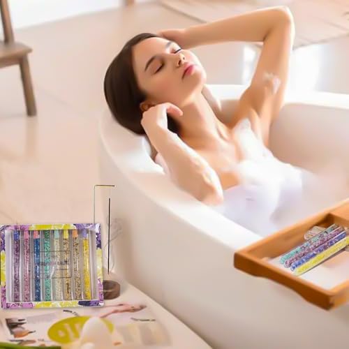 Relax Bath Salts- 8 Pack Epsom Salts for Soaking, Aromatherapy Bath Spa Set, Skin Softening, Muscle & Stress Relief, Exfoliating Dead Sea Salt, 1oz Each