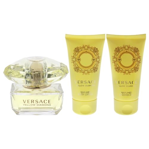 Versace Yellow Diamond 3 Piece Gift Set for Women, packaging may vary