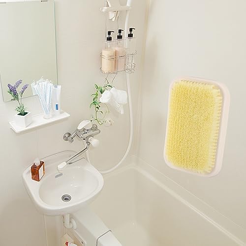 Wall Mounted Back Scrubber for Shower, Large Exfoliating Bath Wash Pad, Hands-Free Bathing Scrub Brush for Men Women