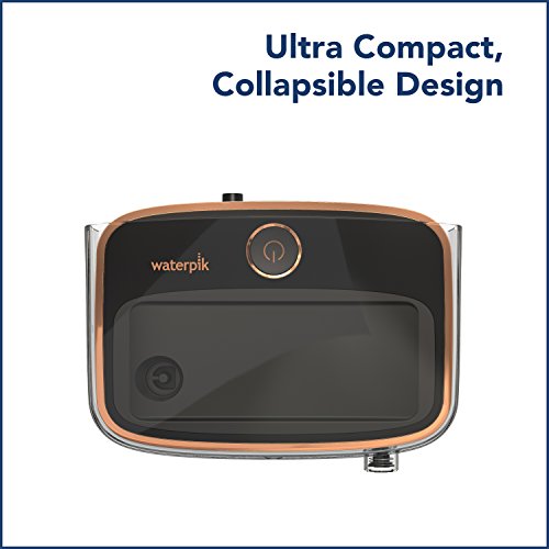 Waterpik Sidekick Portable Water Flosser, Perfect for Travel & Home, ADA Accepted, Black/Copper WF-04