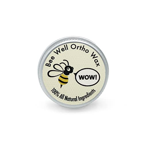 Bee Well Ortho Wax | Pure | All Natural Extra Firm Braces Wax | Protect, Prevent & Relieve Orthodontic Braces Discomfort & Mouth Pain | 2 Recyclable Jars | 150 Total Pieces of Wax for Braces