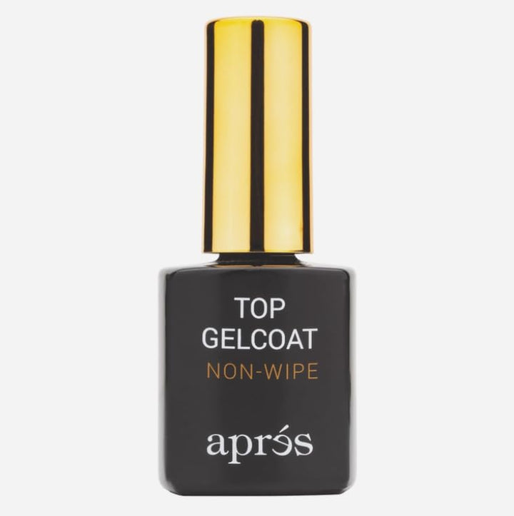 APRÉS Non-Wipe Glossy Top Gelcoat - 15ml - Gel Nail Polish Soak Off Top Coat Glossy Finish