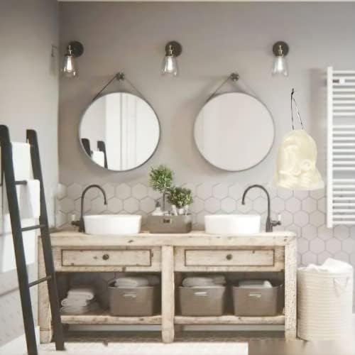 50Pcs Natural Loofah Slice of 1.96inch, Reusable Natural Loofah Cuts for Cleaner Sponge Scrubber, Facial Soap Holder and DIY Customize Soap Tools, with 3Pcs Exfoliating Loofah Pad and 1 Storage Bag