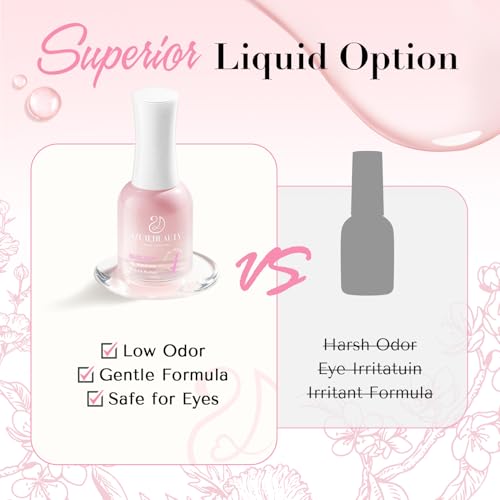 AZUREBEAUTY Low Odor Dip Powder Liquid Set, 15ml/0.5oz Upgraded Clear Base, Activator, Top Coat & Brush Saver,No Lamp Needed for Nail Kit