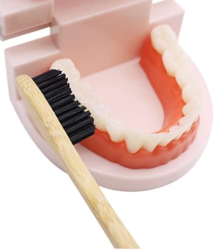 Extra Hard Bamoo Toothbrush 8 Pieces of One Pack Firm Bristles Super Hard Toothbrush