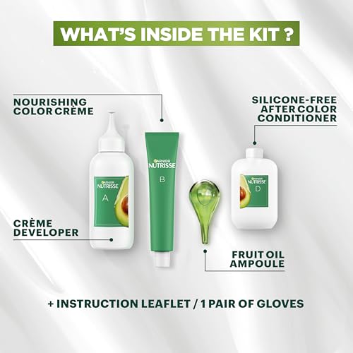 Garnier Hair Color Nutrisse Ultra Coverage Nourishing Creme, 200 Deep Soft Black (Black Sesame) Permanent Hair Dye, 3 Count (Packaging May Vary)