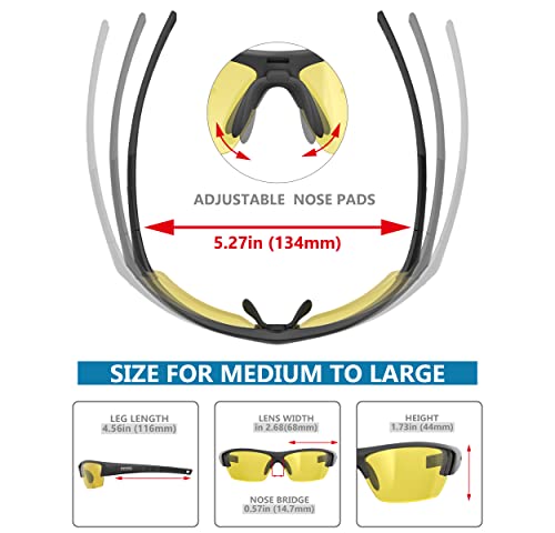 QOOL TIMES Living out your Q5X Polarized sports Sunglasses for Men Women, Fishing Volleyball Driving Cycling Sailing Boating