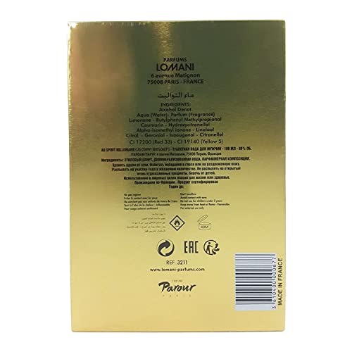 LOMANI Ab Spirit Millionaire Men By Lomani - Edt Spray 3.4 OZ