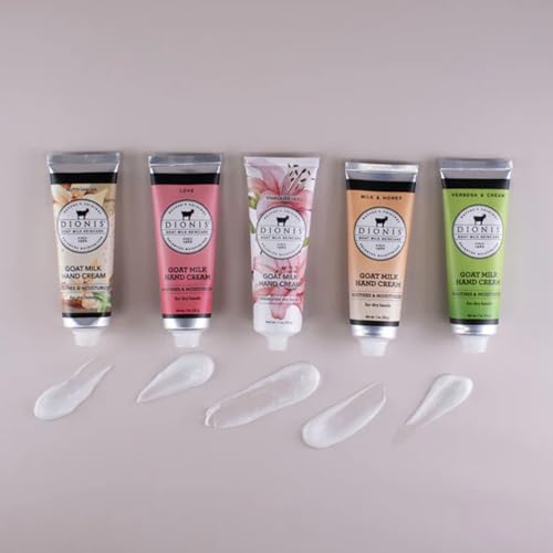 Dionis Goat Milk Skincare Hand Cream Gift Sets - Assorted Scented Travel Size Hand Creams In a Gift Box - Mini Hand Lotion Self Care Gifts, Cruelty Free Lotion For Dry Skin, Inspire Gift Set 2025