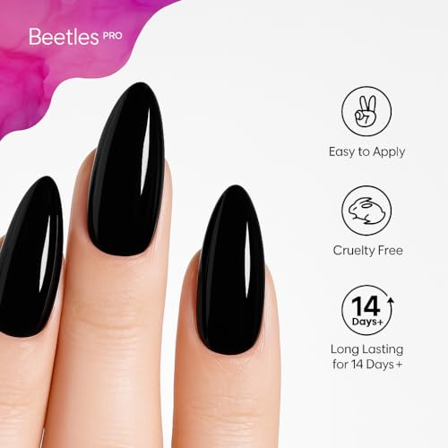 Beetles Professional Gel Top Coat, 20ml High Glossy Top Coat Gel Nail Polish No Wipe Long-Lasting Shine, Anti-Yellowing Strong Coverage Finish for Nail Technicians Salon Use
