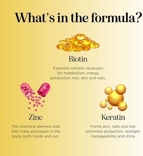 Biotin 10000mcg and Collagen Supplement - Hair Growth Supplement with Saw Palmetto for Women & Men - Horsetail Biotin Collagen Keratin and More DHT Blocker Hair Growth Vitamins for Women & Men 1 Month