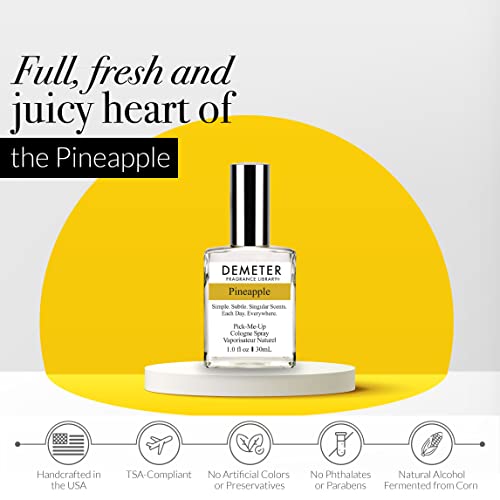 DEMETER Pineapple, 1 oz Cologne Spray, Perfume for Women and Men