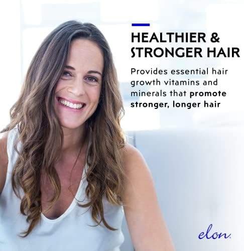 Elon Matrix 5000 - Biotin 5000mcg Vitamins for Hair Growth w/Extended Release - Promotes Healthy & Strong Hair & Nails - (60 Day Supply)