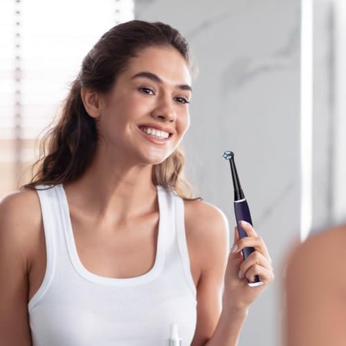 Toothbrush Heads Compatible with Oral B iO Replacement Heads, Soft Bristles& 16° Angled Design,Fit for iO Models,8 Count for Family Sharing