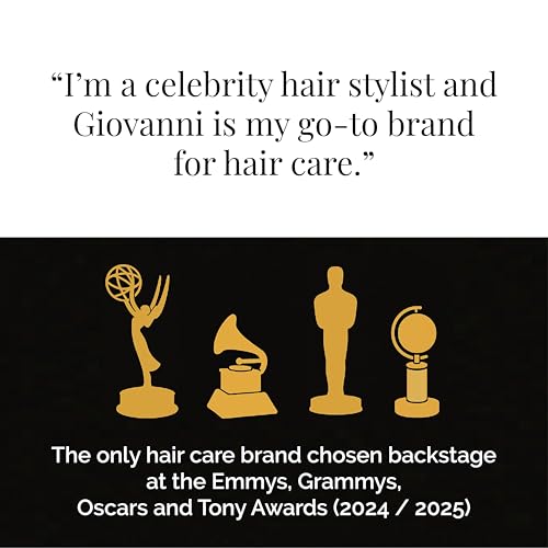 GIOVANNI 50:50 Balanced Shampoo & Conditioner Set - Hydrating, Clarifying, & Calming to Clean & Moisturize, For Over-Processed Hair, Salon Quality, No Parabens, Cruelty Free, Color Safe - 24 oz Each