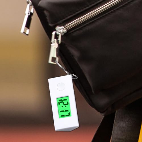 Keychain Clock - 5.6x2.1x2.3cm Pocket Watch Clip, Lightweight Electronic Timepiece | Dynamic Activity Student Sports Accessory For Teens Adults Kids Portable Mini Digital Keyring Watch Gadget
