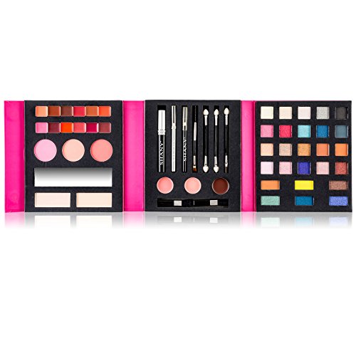 SHANY Original Beauty Book Makeup Set All in one Travel Make up Kit - 35 Colors Eyeshadow, Eye brow, blushes, powder palette, Lip Colors, Eyeliner pens & Cosmetics Mirror - Gift Set