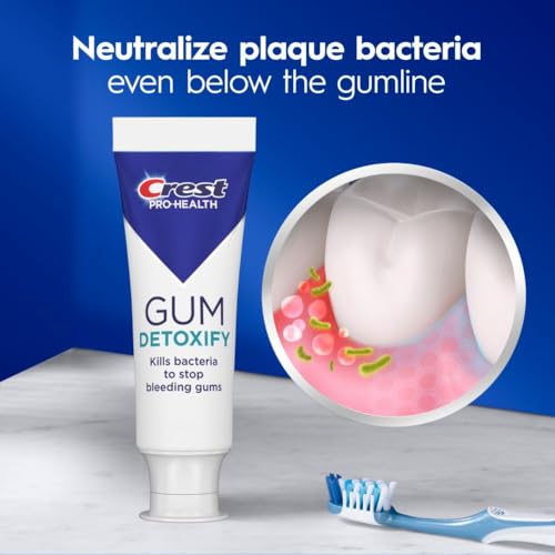 Crest Pro-Health Gum Detoxify Deep Clean Toothpaste 4.8 oz - Anticavity, Antibacterial Flouride Toothpaste, Clinically Proven, Gum and Enamel Protection, Plaque Control