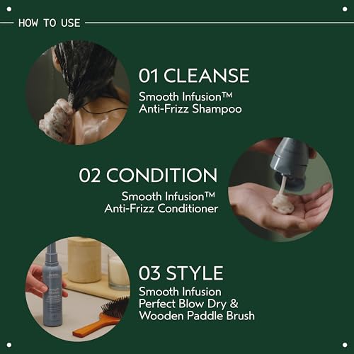 Aveda Smooth Infusion Perfect Blow Dry | Blowout Spray for Sleek, Straight Hair | 72 Hours of Anti-Frizz Protection | Silicone Free | 95% Naturally Derived*