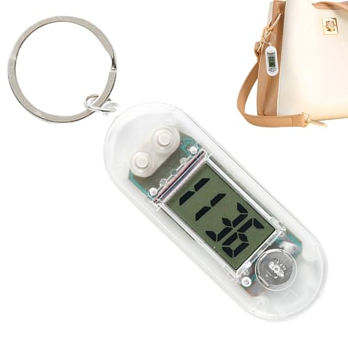 Pendant Pocket Clock – Miniature Keychain Timepiece, Portable Desk Watch, Electronic Compact Accessory | Practical Functional Gadget, Useful Timing Helper for Classroom Reading Hall Work Study Dorm